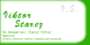 viktor starcz business card